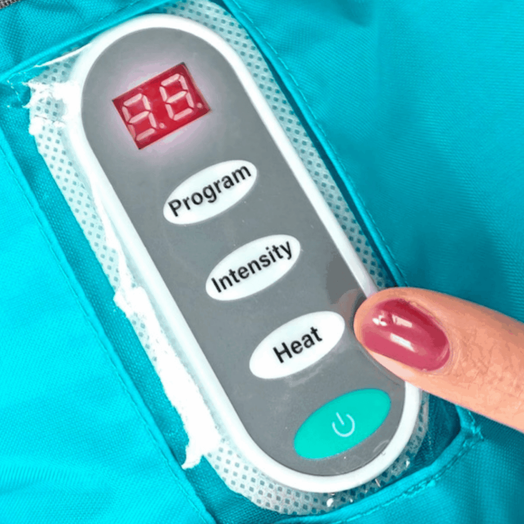 Bedieningsmodule met Program/Intensity/Heat knoppen
